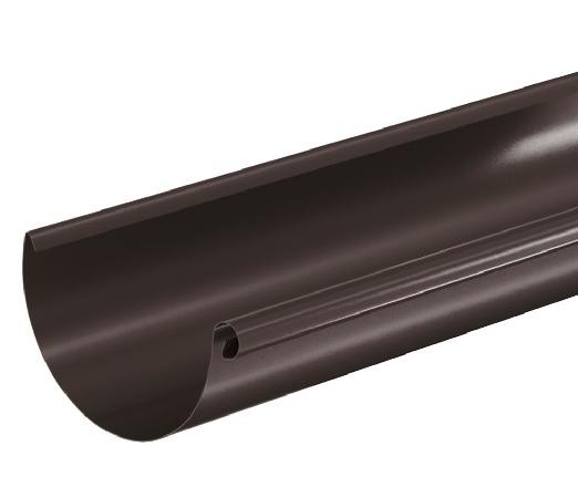 Водосток Aquasistem, система 150/100 - Водосточный желоб 3.00м RR 32 Тёмно Коричневый купить в Анжеро-Судженске