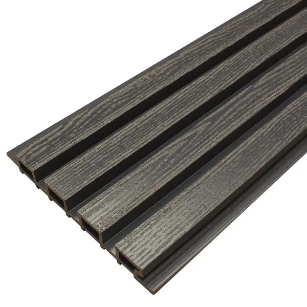 Фасадная доска из ДПК Faynag Wood Рейка Мокрый Асфальт купить в Анжеро-Судженске