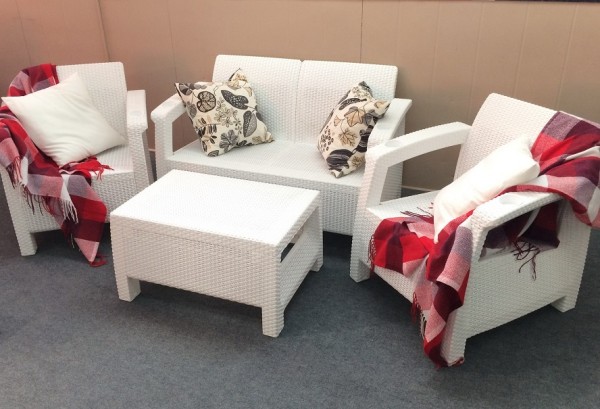 Комплект Yalta Terrace Set белый купить в Анжеро-Судженске
