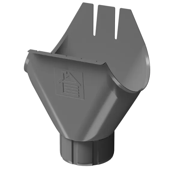 Воронка желоба D125 Döcke STAL PREMIUM Графит, (RAL 7024) купить в Анжеро-Судженске
