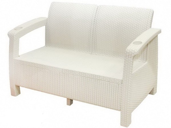 Двухместный диван Yalta Sofa Seаt белый купить в Анжеро-Судженске