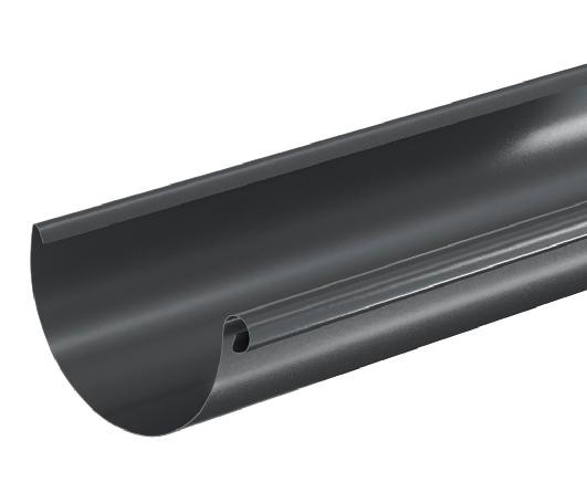 Водосток Aquasistem, система 125x90 - Водосточный желоб 3.00м RAL 7024 Тёмно-серый купить в Анжеро-Судженске