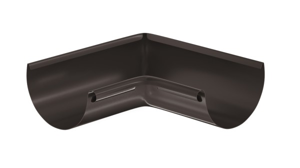 Водосток Aquasistem, система 125x90 - Угол желоба, внутренний 90° RR 32 Тёмно-Коричневый купить в Анжеро-Судженске