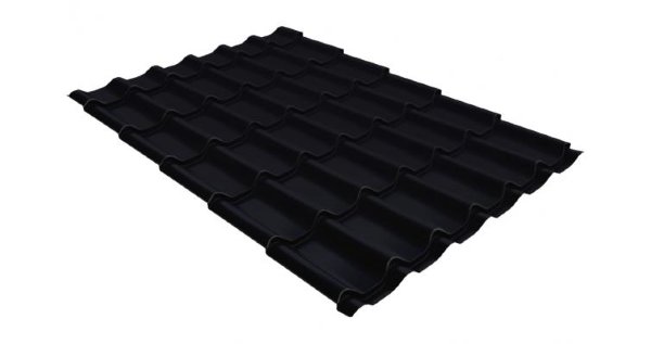 Металлочерепица классик GL 0,5 Velur20 RAL 9005 черный купить в Анжеро-Судженске