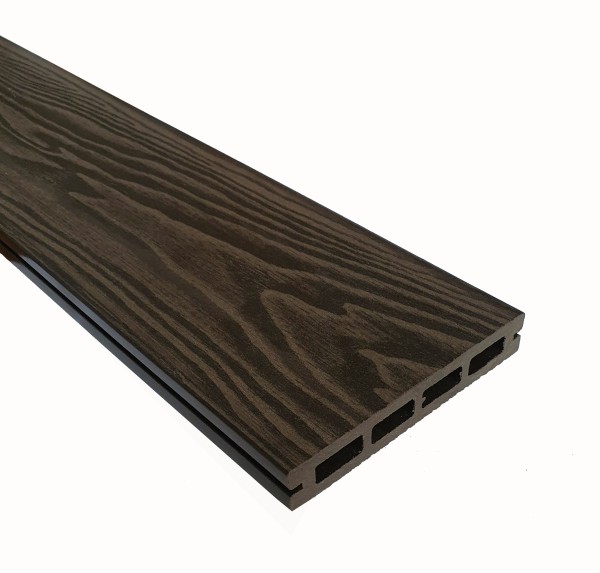 Террасная доска из ДПК Terrapol Смарт 3D Пустотелая с пазом Венге Соренто купить в Анжеро-Судженске