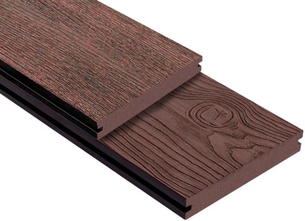 Террасная доска ДПК Outdoor 3D полнотелая STORM/OCEAN BROWN коричневая микс купить в Анжеро-Судженске