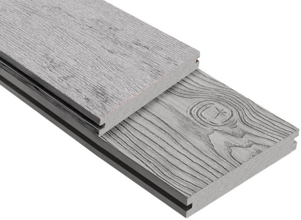 Террасная доска ДПК Outdoor 3D полнотелая STORM/OCEAN GREY серая микс купить в Анжеро-Судженске