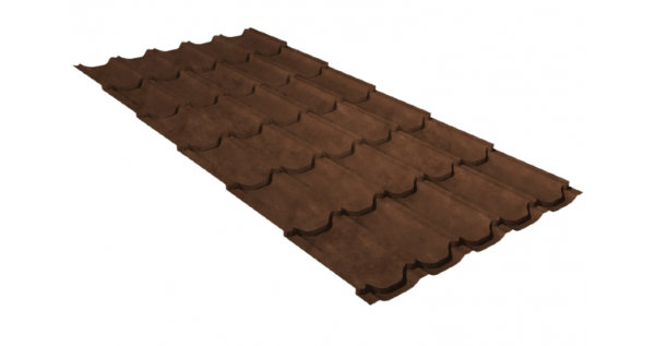 Металлочерепица квинта плюс GL 0,5 Safari Twincolor Brown купить в Анжеро-Судженске