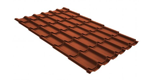 Металлочерепица классик GL 0,5 GreenCoat Pural RR 750 кирпично-красный (RAL 8004 терракота) купить в Анжеро-Судженске