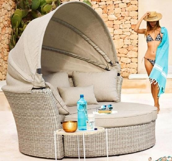Диван-Трансформер AFINA плетеный из иск. ротанга AFM-325 Beige купить в Анжеро-Судженске