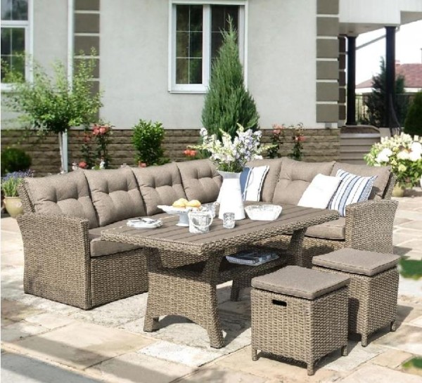 Комплект мебели AFINA плетеной из иск. ротанга AFM-307B Beige купить в Анжеро-Судженске