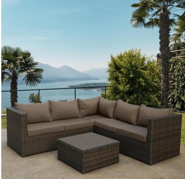 Комплект мебели AFINA плетеной из иск. ротанга YR825A Brown/Beige купить в Анжеро-Судженске