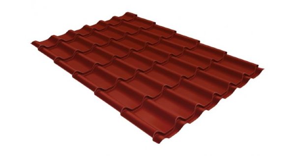 Металлочерепица классик 0,5 Satin RAL 3009 оксидно-красный купить в Анжеро-Судженске