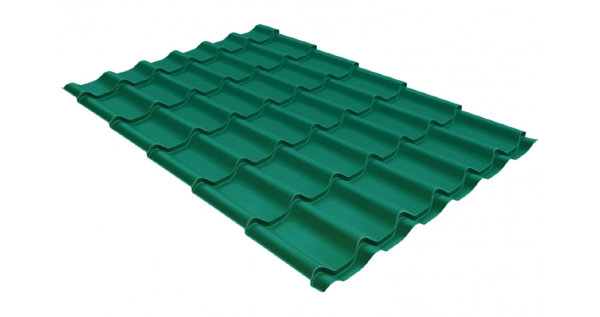 Металлочерепица классик 0,5 Satin RAL 5021 купить в Анжеро-Судженске