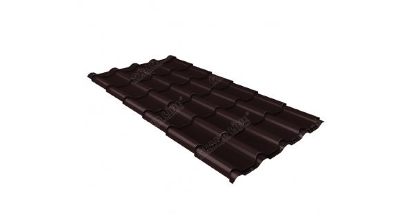 Металлочерепица камея GL 0,5 Quarzit RAL 8017 Metallic купить в Анжеро-Судженске