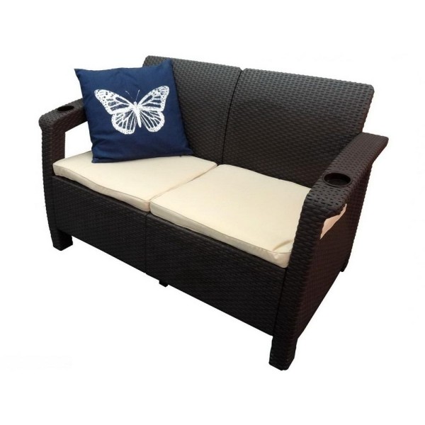 Двухместный диван Yalta Sofa Seаt венге купить в Анжеро-Судженске