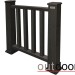 Ограждение из ДПК Outdoor Классик 3D STORM чёрный купить в Анжеро-Судженске