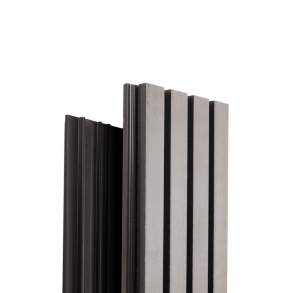 Фасадная доска Ecodecking Техно реечная 200х26х3000 Серый купить в Анжеро-Судженске