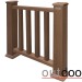 Ограждение из ДПК Outdoor Классик 3D STORM коричневый микс купить в Анжеро-Судженске