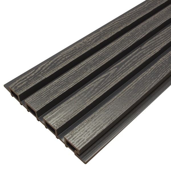 Фасадная доска из ДПК Faynag Wood Рейка Мокрый Асфальт купить в Анжеро-Судженске