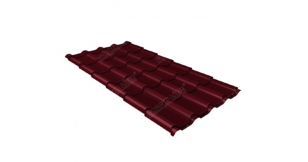 Металлочерепица камея 0,5 Satin RAL 3005 красное вино купить в Анжеро-Судженске