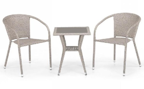 Комплект плетеной мебели AFINA из иск. ротанга T25C/Y137C-W85 Latte 2Pcs купить в Анжеро-Судженске