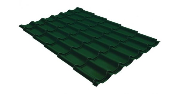 Металлочерепица классик 0,5 Satin RAL 6005 зеленый мох купить в Анжеро-Судженске