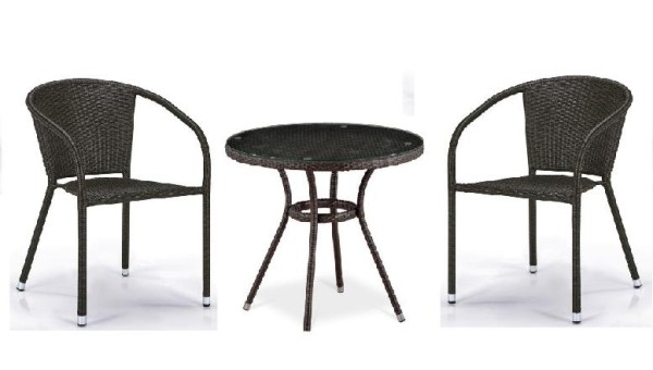 Комплект плетеной мебели AFINA из иск. ротанга Асоль-7 T282ANT/Y137C-W53 Brown 2Pcs купить в Анжеро-Судженске