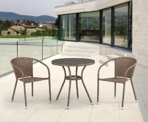 Комплект плетеной мебели AFINA из иск. ротанга T282ANT/Y137C-W56 Light Brown 2Pcs купить в Анжеро-Судженске