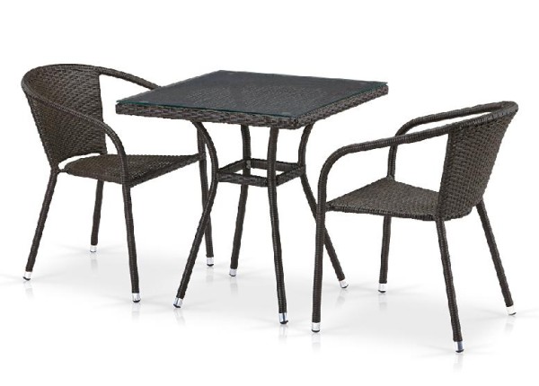 Комплект плетеной мебели AFINA из иск. ротанга T282BNT/Y137C-W53 Brown 2Pcs купить в Анжеро-Судженске