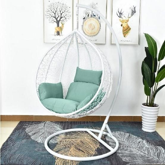 Кресло Подвесное из искусственного ротанга AFM-168A-L White/Green купить в Анжеро-Судженске
