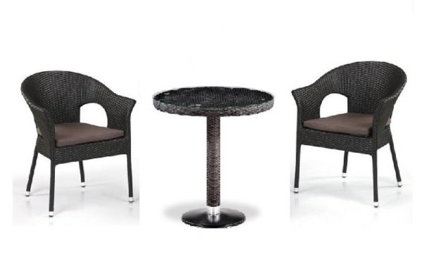 Комплект плетеной мебели AFINA из иск. ротанга T601/Y79A-W53 Brown 2Pcs купить в Анжеро-Судженске