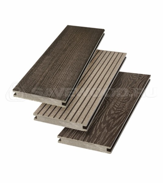 Террасная доска SW Fraxinus (R) полнотелая «SaveWood» Темно-коричневый купить в Анжеро-Судженске
