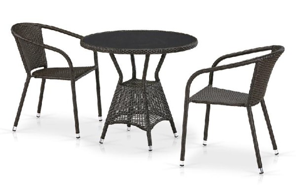Комплект плетеной мебели AFINA из иск. ротанга T707ANS/Y137C-W53 Brown 2Pcs купить в Анжеро-Судженске
