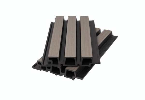 Фасадная панель брусковая двухцветная co-extrusion, snow mix купить в Анжеро-Судженске