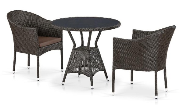 Комплект плетеной мебели AFINA из иск. ротанга T707ANS/Y350-W53 Brown 2Pcs купить в Анжеро-Судженске