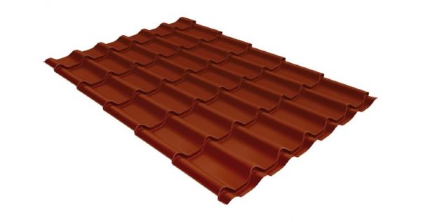 Металлочерепица классик GL 0,5 Velur20 RAL 8004 терракота купить в Анжеро-Судженске