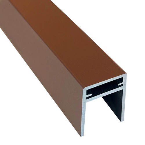 П-профиль Алюминиевый EasyDecking 35x25 Коричневый купить в Анжеро-Судженске