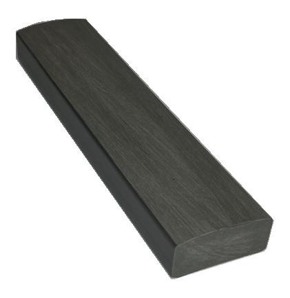 Лавочный брус Ecodecking Некст полнотелый брашированный 70х35 графит купить в Анжеро-Судженске