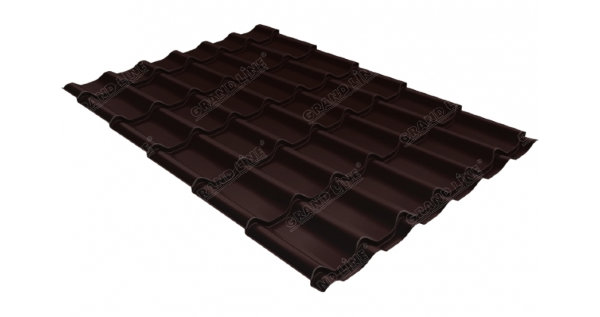 Металлочерепица классик GL 0,5 Quarzit RAL 8017 шоколад Metallic купить в Анжеро-Судженске