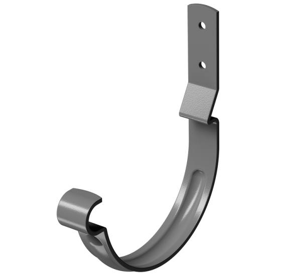 Карнизный крюк короткий (гнутый) D125 Döcke STAL PREMIUM Графит, (RAL 7024) купить в Анжеро-Судженске