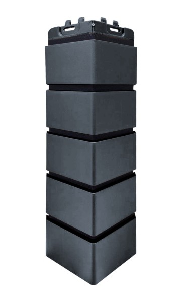 Угол Grand Line состаренный кирпич премиум Графит (шов RAL 9005) купить в Анжеро-Судженске