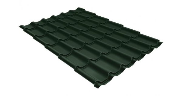 Металлочерепица классик 0,5 Satin RR 11 темно-зеленый купить в Анжеро-Судженске